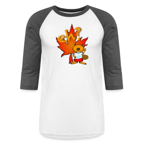 eh? is for beaver - Unisex Baseball T-Shirt