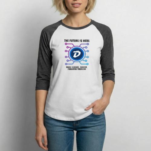 The Future is here Digibyte - Unisex Baseball T-Shirt