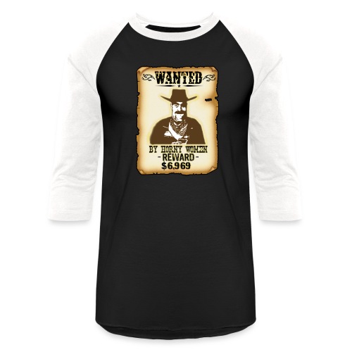 Cowboy Ox-Mad Wanted Poster! - Unisex Baseball T-Shirt