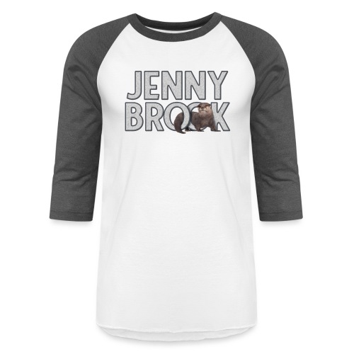 Jenny Brook Otter TShirt Design - Unisex Baseball T-Shirt