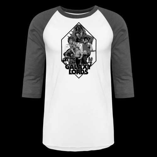 Galaxy Lords Monochrome Design - Unisex Baseball T-Shirt