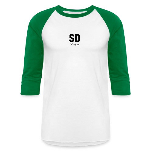 SD Designs blue, white, red/black merch - Unisex Baseball T-Shirt