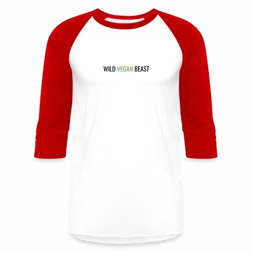 wild vegan beast - Unisex Baseball T-Shirt