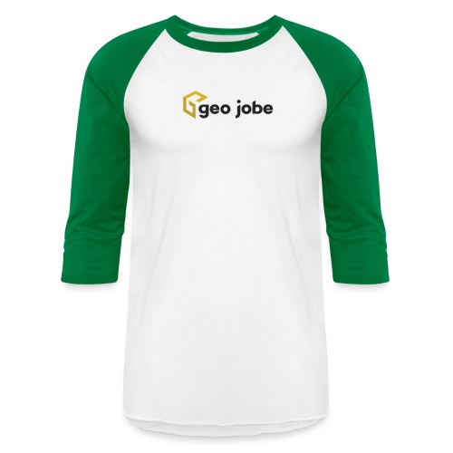 GEO Jobe Corp Logo - Black Text - Unisex Baseball T-Shirt