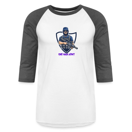 One Man Army - Unisex Baseball T-Shirt