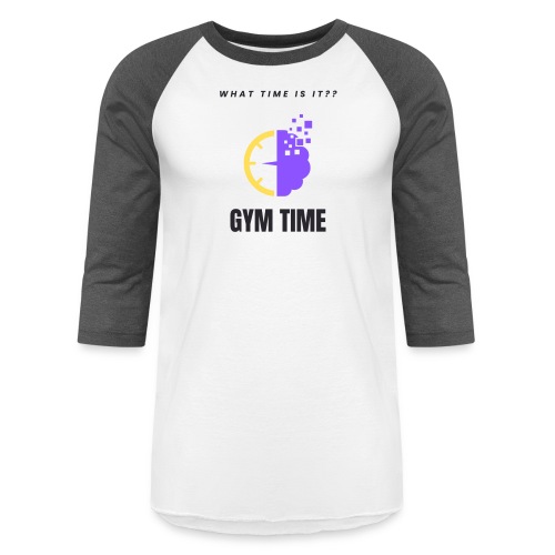 Time To Gym - Unisex Baseball T-Shirt