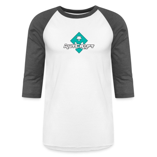 Autcraft Logo - Unisex Baseball T-Shirt