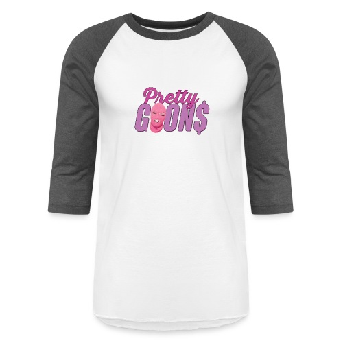 Pretty-Goons-Logo-PURPLE - Unisex Baseball T-Shirt