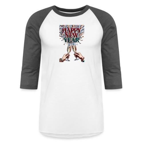 Toasting Hands T-Shirt Confetti Shower Premium - Unisex Baseball T-Shirt