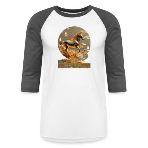 Year of the Horse Abundance T Shirt, Lunar NY Gift - Unisex Baseball T-Shirt
