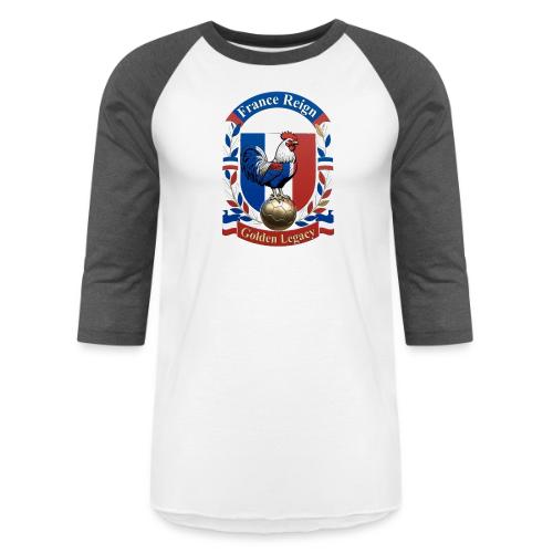 France Rooster Reign T-Shirt, Tricolore Pride Gift - Unisex Baseball T-Shirt