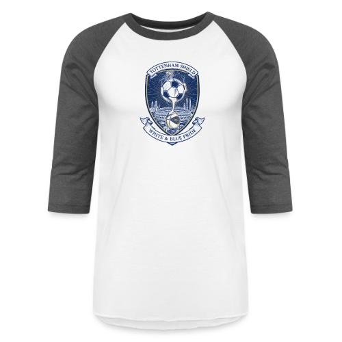Iconic North London Soccer Emblem Art Print - Unisex Baseball T-Shirt
