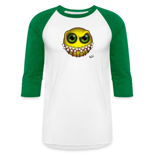Smilez (Silly Facez) - Unisex Baseball T-Shirt