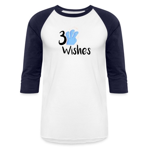 3 Wishes Abstract Design. - Unisex Baseball T-Shirt