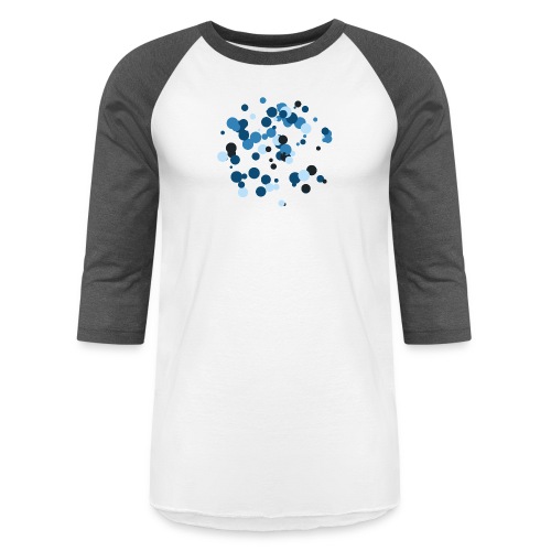 abstract circles pattern - Unisex Baseball T-Shirt