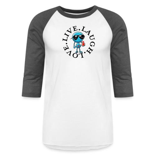 Circle Remember to live laugh love - Unisex Baseball T-Shirt