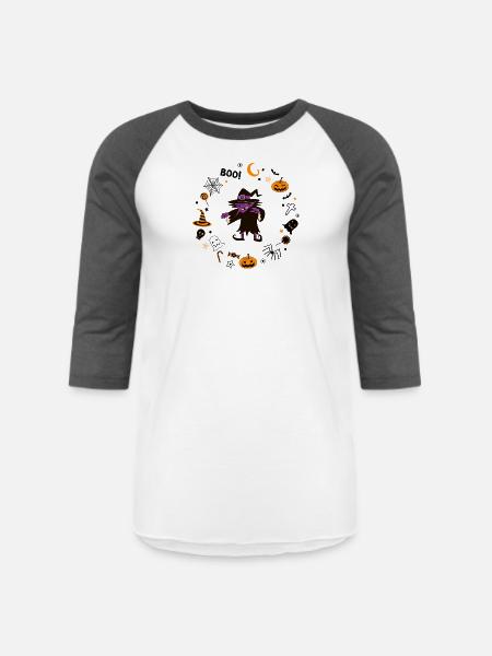 Halloween Witch - Unisex Baseball T-Shirt - white/charcoal