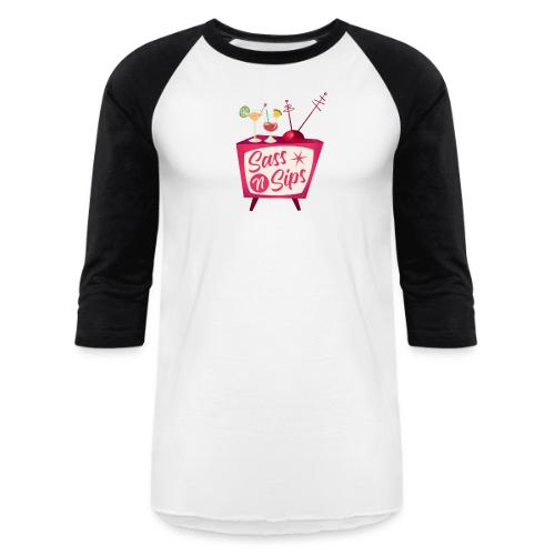 SassnSips simple - Unisex Baseball T-Shirt