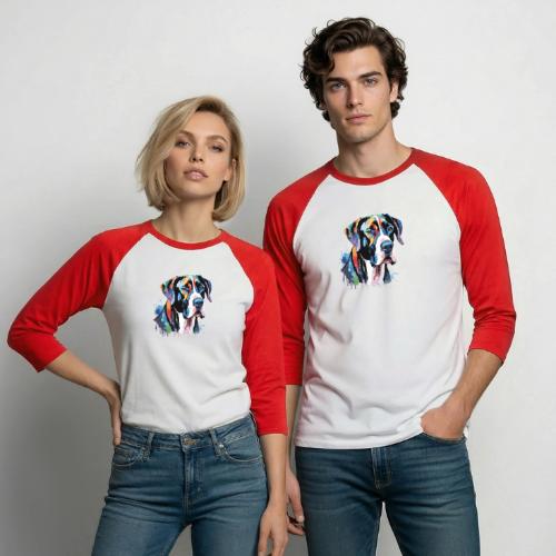 Tank - the Great Dane - Unisex Baseball T-Shirt