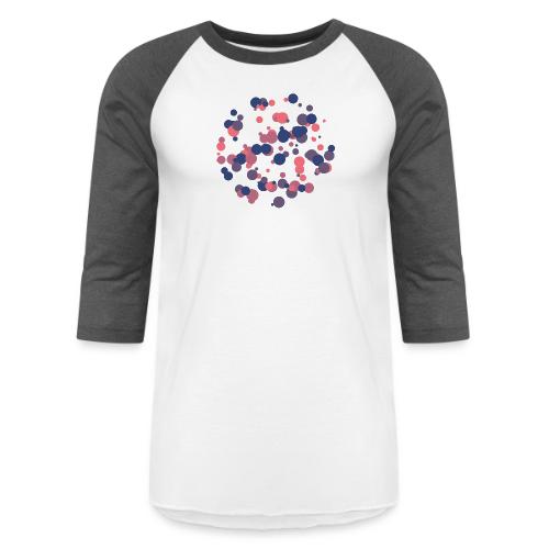 abstract circles pattern - Unisex Baseball T-Shirt