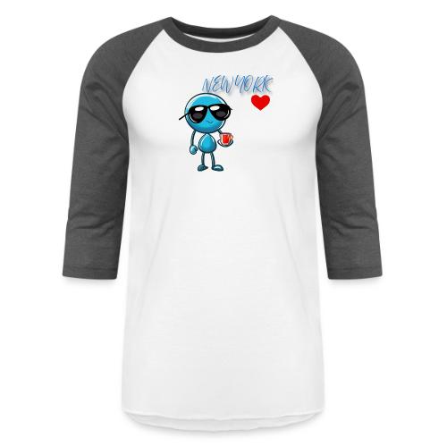 Smoon City_New York - Unisex Baseball T-Shirt