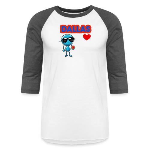 Smoon City_Dallas - Unisex Baseball T-Shirt