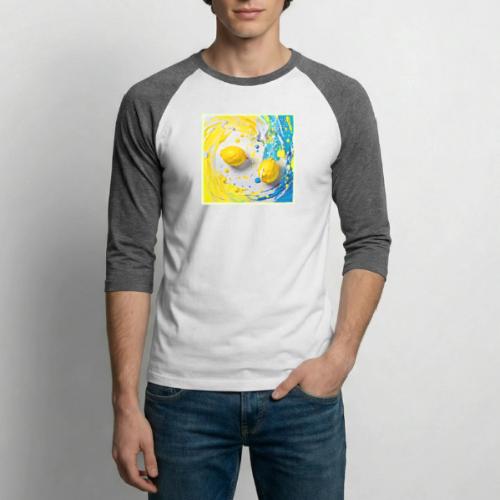 Lemons in a Splash - Unisex Baseball T-Shirt