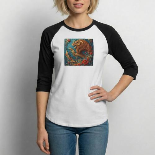 Fantasy souvenirs, regional Mexican designs - Unisex Baseball T-Shirt