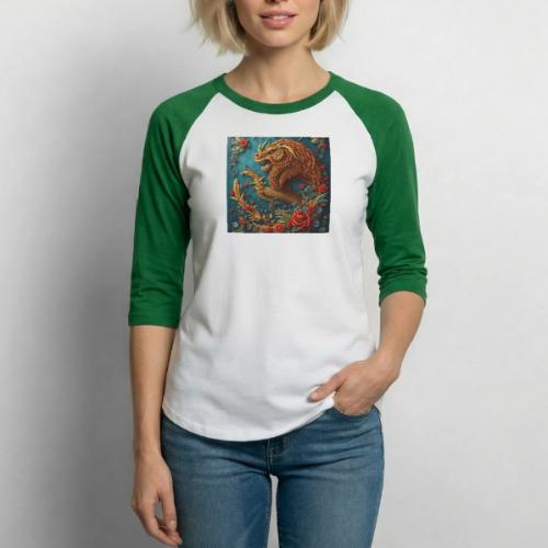 Fantasy souvenirs, regional Mexican designs - Unisex Baseball T-Shirt