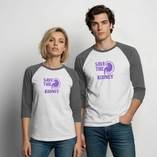 Save the kidney - Unisex Baseball T-Shirt