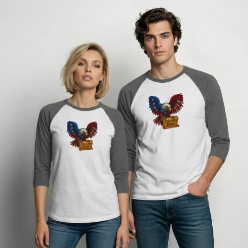 Veterans Press Bald Eagle - Unisex Baseball T-Shirt