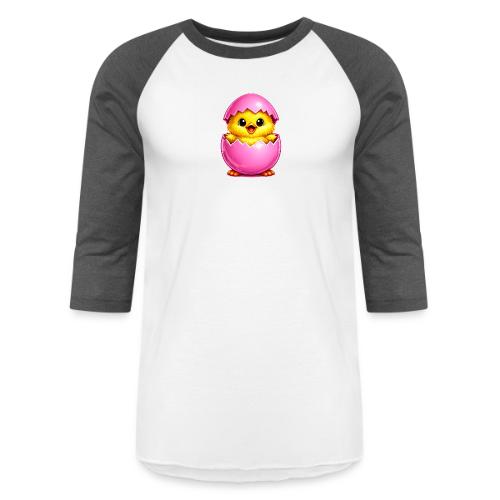 Easter Chick Pink - Unisex Baseball T-Shirt