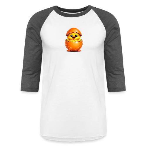 Easter Chick Orange - Unisex Baseball T-Shirt