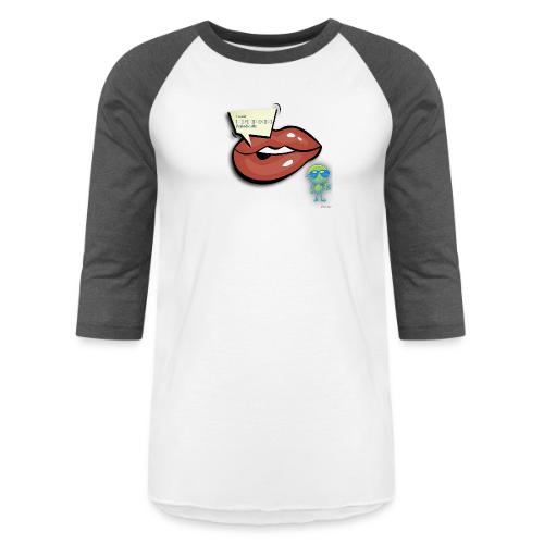 Smoon City_I wear lipstick - Unisex Baseball T-Shirt