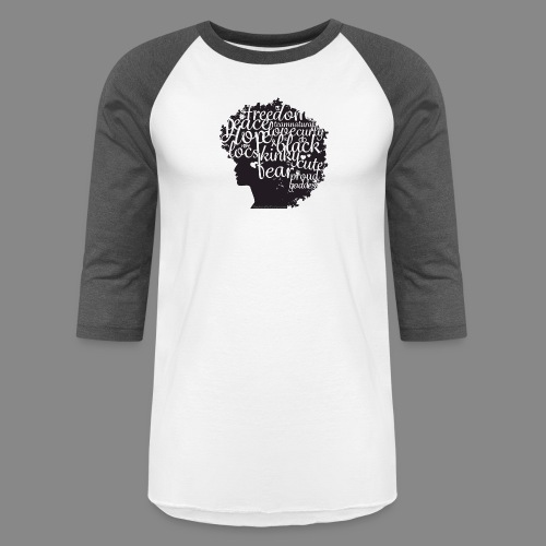 Afro Text II - Unisex Baseball T-Shirt