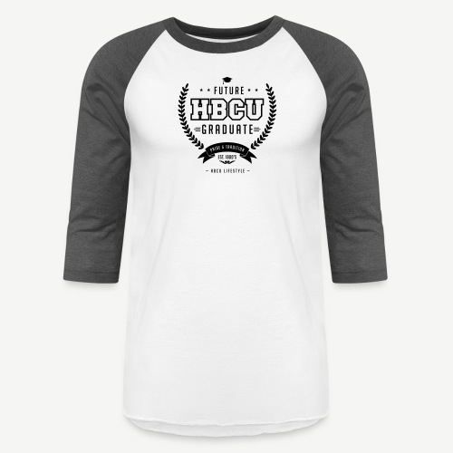 Future HBCU Graduate - Men's Ivory and Navy T-shir - Unisex Baseball T-Shirt