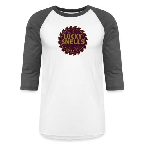 Lucky Smells Lumber MIll - Unisex Baseball T-Shirt