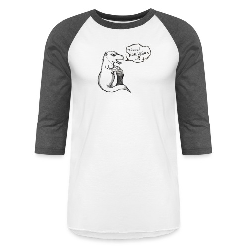 DJ Dino - Unisex Baseball T-Shirt