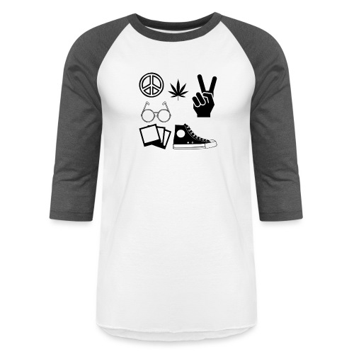 hippie - Unisex Baseball T-Shirt
