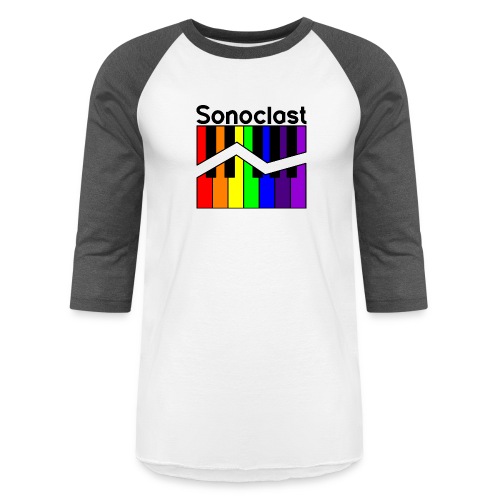 Sonoclast Rainbow Keys (for light backgrounds) - Unisex Baseball T-Shirt