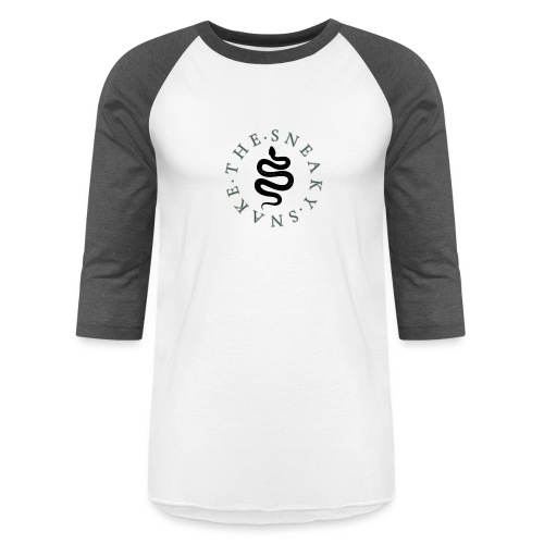 The Sneaky Snake Etsy Shop Logo - Unisex Baseball T-Shirt