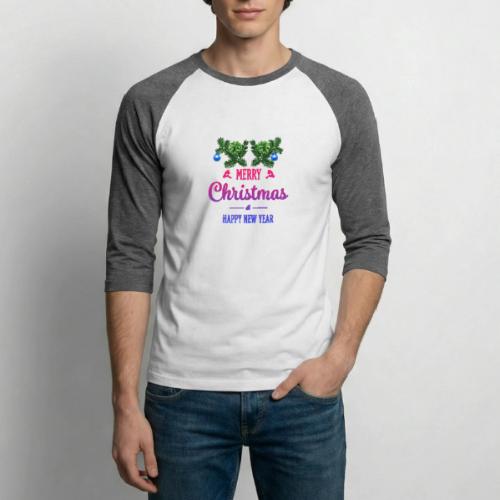 Merry Christmas - Unisex Baseball T-Shirt