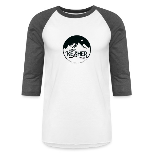 Kesher West - Dark Logo - Unisex Baseball T-Shirt