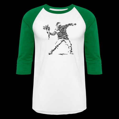 Flower Fight - Unisex Baseball T-Shirt