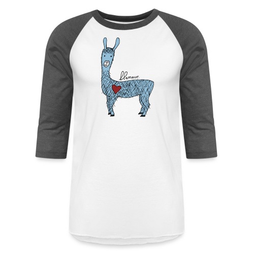 Cute llama - Unisex Baseball T-Shirt
