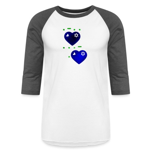 LOVE ISRAEL MORSE CODE 2 - Unisex Baseball T-Shirt