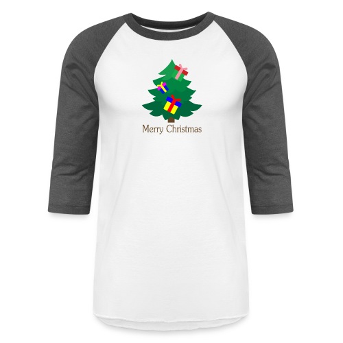Tree Christmas Tshirt - Unisex Baseball T-Shirt