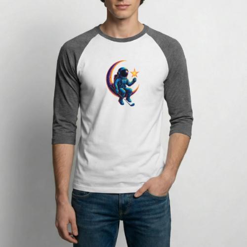 Unisex T-Shirt with Astronaut Design Premium - Unisex Baseball T-Shirt