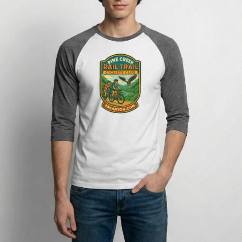 Pine Creek Rail Trail - Unisex Baseball T-Shirt