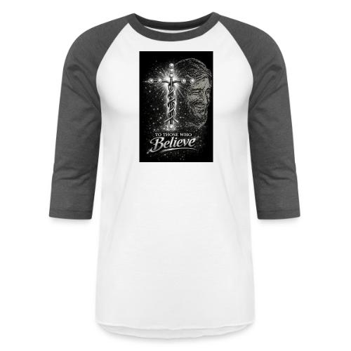 Rare Portrait of Jesus Smiling shows Love for All. - Unisex Baseball T-Shirt